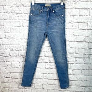 Madewell 10” High Riser Skinny Skinny Jeans in Hank Wash Size 27